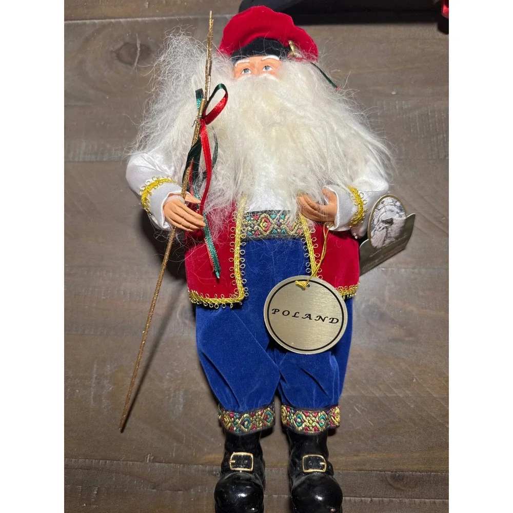 Santas Workshop Handcrafted Polish Heritage Santa Claus Figure 6270 12 Inch